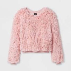 Dusty Pink Monster Fur / Furry Top